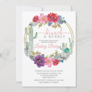 BRUNCH, BABY SHOWER, DESERT THEMA, FLORAAL