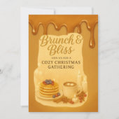 Brunch & Bliss Cozy Christmas Gathering Invitation Kaart (Voorkant)