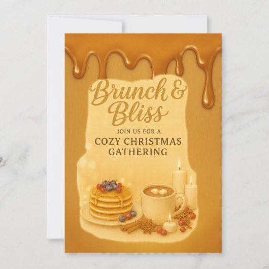 Brunch & Bliss Uitnodiging voor een Gezellige Kers (Voorkant)