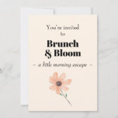 Brunch & Bloom  Invitation Kaart (Voorkant)