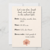 Brunch & Bloom  Invitation Kaart (Achterkant)