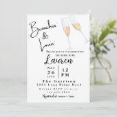 Brunch Bridal doucheuitnodiging Brunchin' & Lovin' Kaart (Staand voorkant)