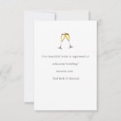 Brunch Bridal Shower Kaart (Achterkant)