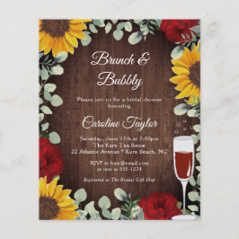 Brunch Bruisende Rozen Zonnebloemen Wijn Bruidsmei