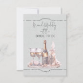Brunch & bubbels met de bruid te zijn aankondiging (Voorkant)