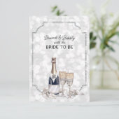 Brunch & bubbels met de bruid te zijn aankondiging (Staand voorkant)