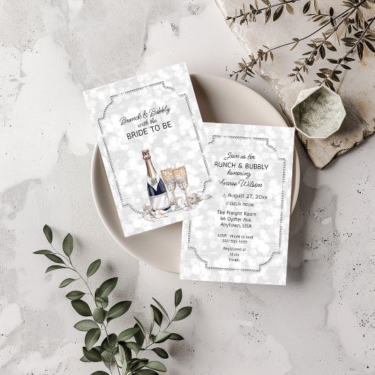 Brunch & bubbels met de bruid te zijn aankondiging