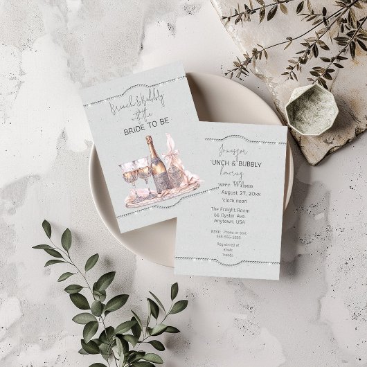 Brunch & bubbels met de bruid te zijn aankondiging
