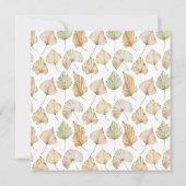 Brunch Bubble Boho Leaves Vrijgezellenfeest Kaart (Achterkant)