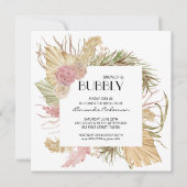 Brunch Bubble Boho Leaves Vrijgezellenfeest Kaart (Voorkant)