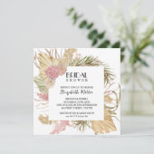 Brunch Bubble Boho Leaves Vrijgezellenfeest Kaart (Staand voorkant)