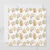 Brunch Bubble Boho Leaves Vrijgezellenfeest Kaart (Achterkant)