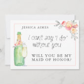 Brunch & Bubble Bridal Brunch Maid of Honor Kaart (Voorkant)