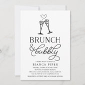 Brunch & Bubble | Bridal Shower-uitnodiging Kaart (Voorkant)