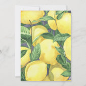 Brunch & Bubble Citroen Vrijgezellenfeest Kaart (Achterkant)