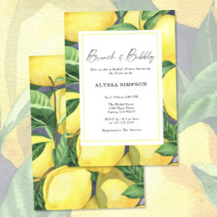 Brunch & Bubble Citroen Vrijgezellenfeest Kaart