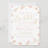 Brunch Bubble en Baby shower Invitation Kaart (Voorkant)