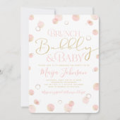 Brunch Bubble en Baby shower Invitation Kaart (Voorkant)