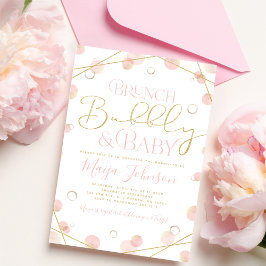 Brunch Bubble en Baby shower Invitation Kaart