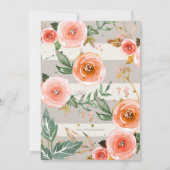 Brunch & Bubble Glitter Roos Gold Vrijgezellenfees Kaart (Achterkant)