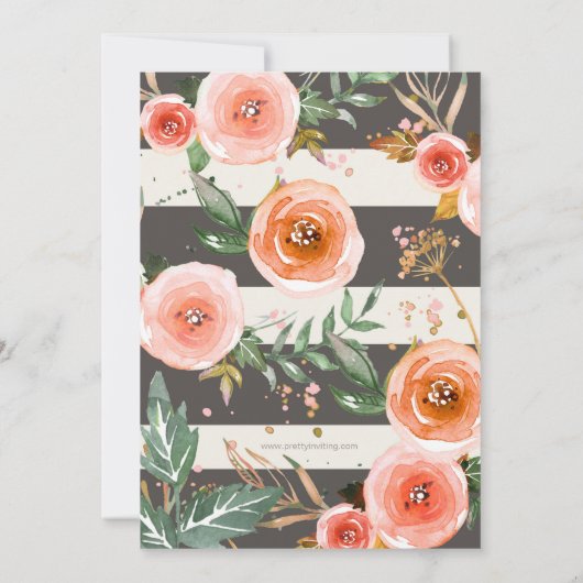 Brunch & Bubble Glitter Roos Grey Vrijgezellenfees Kaart (Achterkant)