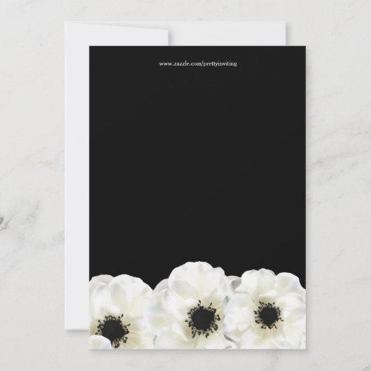 Brunch & Bubble Gold Glitter Anemone Shower Kaart (Achterkant)