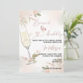 Brunch & Bubble Invitation Bedankkaart (Staand voorkant)
