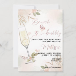 Brunch & Bubble Invitation Bedankkaart