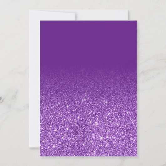 Brunch & Bubble Modern Paars Vrijgezellenfeest Kaart (Achterkant)