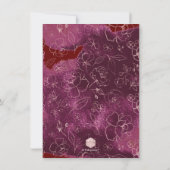 Brunch Bubble Navy Burgundy Blush H2 bloemen Kaart (Achterkant)