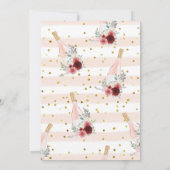 Brunch & Bubble Prosecco Bridal Shower Invitation Kaart (Achterkant)