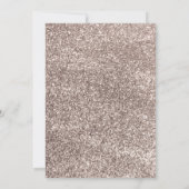 Brunch & Bubble Roos Gold Glitter Vrijgezellenfees Kaart (Achterkant)