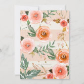 Brunch & Bubble Roos Gold Glitter Vrijgezellenfees Kaart (Achterkant)