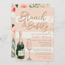Brunch & Bubble Roos Gold Glitter Vrijgezellenfees