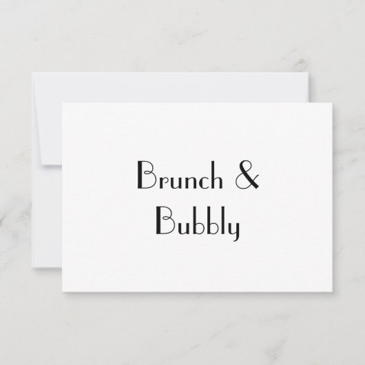 Brunch & Bubble, RSVP-kaart RSVP Kaartje (Voorkant)