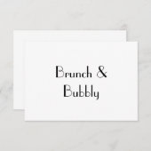 Brunch & Bubble, RSVP-kaart RSVP Kaartje (Voorkant / Achterkant)