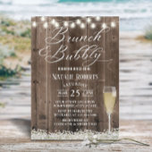Brunch & Bubble Rustic Baby's Breath Vrijgezellenf Kaart