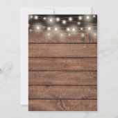 Brunch Bubble Script Vrijgezellenfeest Rustic Wood Kaart (Achterkant)