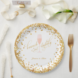 Brunch & Bubble Verloving | Bachelorette | Shower Papieren Bordje