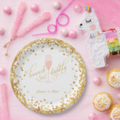 Brunch & Bubble Verloving | Bachelorette | Shower Papieren Bordje (Feest)
