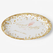 Brunch & Bubble Verloving | Bachelorette | Shower Papieren Bordje (Gekanteld)