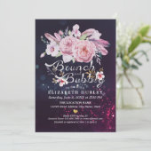 Brunch & Bubble Vrijgezellenfeest Boho Floral Feat Kaart (Staand voorkant)