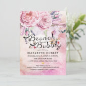 Brunch & Bubble Vrijgezellenfeest Boho Floral Feat Kaart (Staand voorkant)