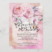 Brunch & Bubble Vrijgezellenfeest Boho Floral Feat Kaart (Voorkant / Achterkant)