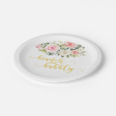 Brunch & Bubble Vrijgezellenfeest Bord - Gold Text (Gekanteld)