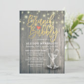 Brunch & Bubble Vrijgezellenfeest Champagne Glass  Kaart (Staand voorkant)