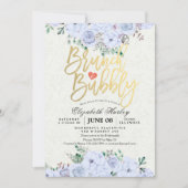 Brunch Bubble Vrijgezellenfeest Chic Waterverf Flo Kaart (Voorkant)