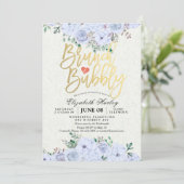 Brunch Bubble Vrijgezellenfeest Chic Waterverf Flo Kaart (Staand voorkant)