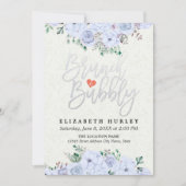 Brunch Bubble Vrijgezellenfeest Chic Waterverf Flo Kaart (Voorkant)