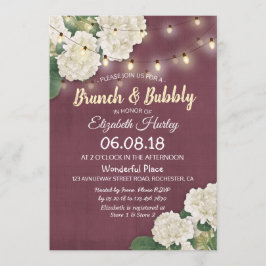 Brunch & Bubble Vrijgezellenfeest Floral String Li Kaart
